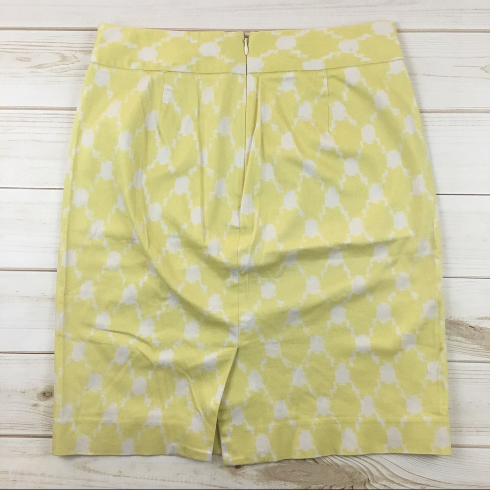J Crew Butter Yellow Pencil Skirt Sz 4 - Picture 3 of 5