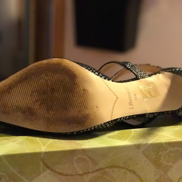 J. Renee Heels with Ankle Strap. Leather Size 11W - Picture 5 of 5