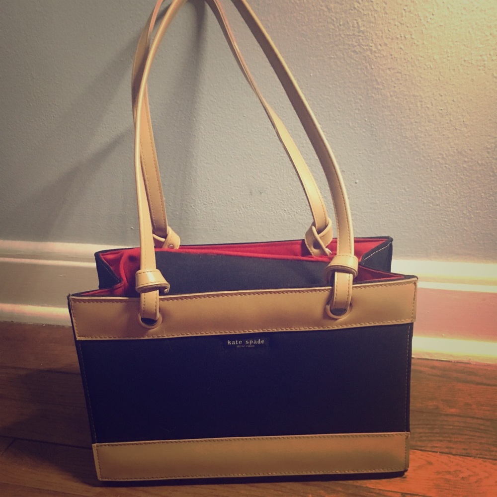 Black and Tan Kate Spade Bag