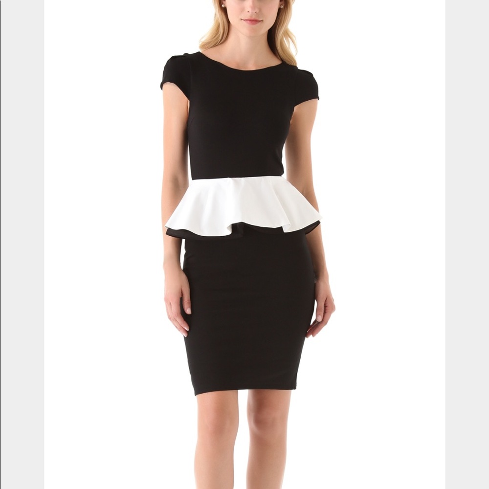 alice and olivia black peplum dress Alice+Olivia Harris V-Neck Wedding Dresses | 12061549-3QK Inseam:Regular-31