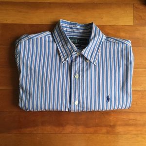 LAST CALL❗️Striped Collar Long Sleeve Button Down