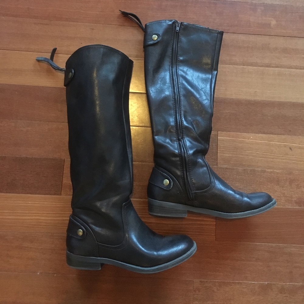 Dark Brown tall boot