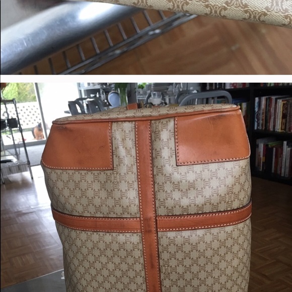 EUC/ XL /CELINE/ VINTAGE/AUTHENTIC/ SATCHEL/FIRM!! - Picture 3 of 7