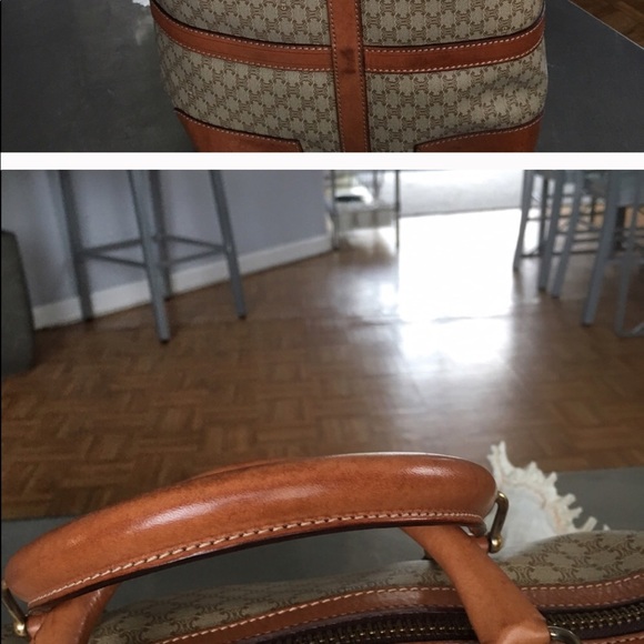 EUC/ XL /CELINE/ VINTAGE/AUTHENTIC/ SATCHEL/FIRM!! - Picture 4 of 7