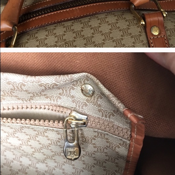 EUC/ XL /CELINE/ VINTAGE/AUTHENTIC/ SATCHEL/FIRM!! - Picture 5 of 7