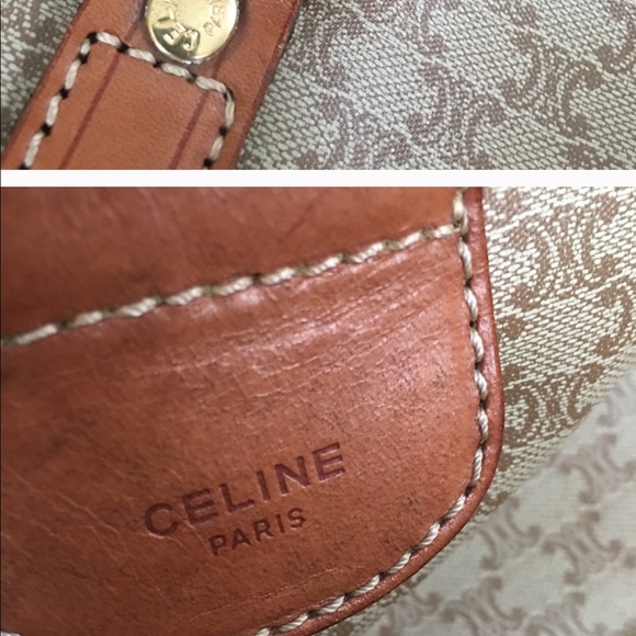 EUC/ XL /CELINE/ VINTAGE/AUTHENTIC/ SATCHEL/FIRM!! - Picture 6 of 7