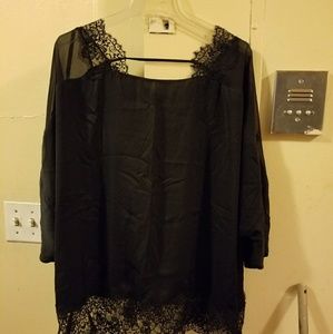 Black blouse size 24