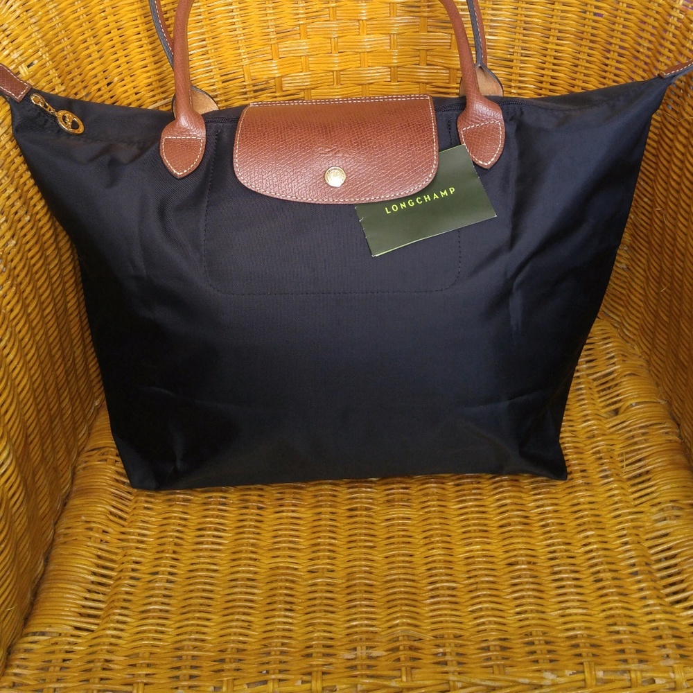 LONGCHAMP LE PLIAGE LARGE TOTE BAG BLACK FOLDAWAY