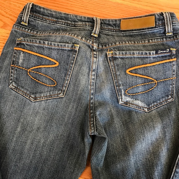 Women's 7 Seven Jeans Distressed size 27/4 - Picture 2 of 8