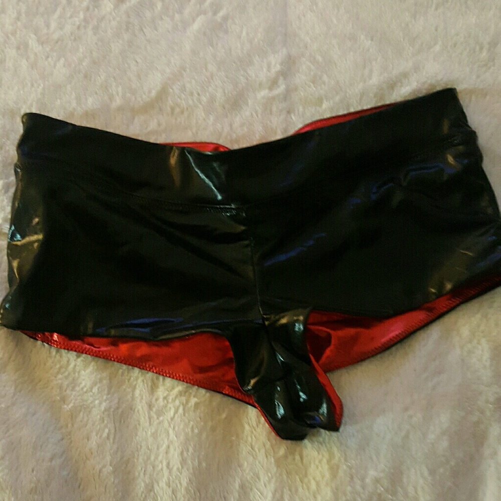 *SOLD**reversible rave shorts