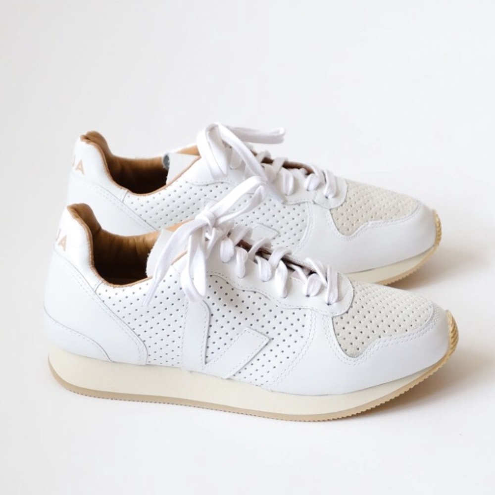 Veja White Bastille Sneakers
