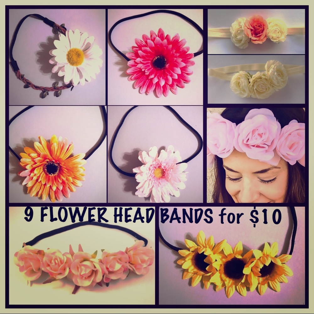 SOLD✔️Boho Headband Bundle, Boho Flower Headband