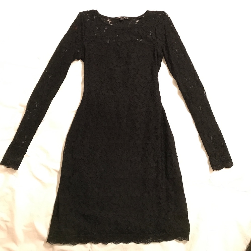 Black lace Express dress XS