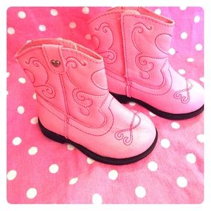 Healthtex Pink Cowgirl Boots