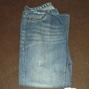 Converse low boot jeans