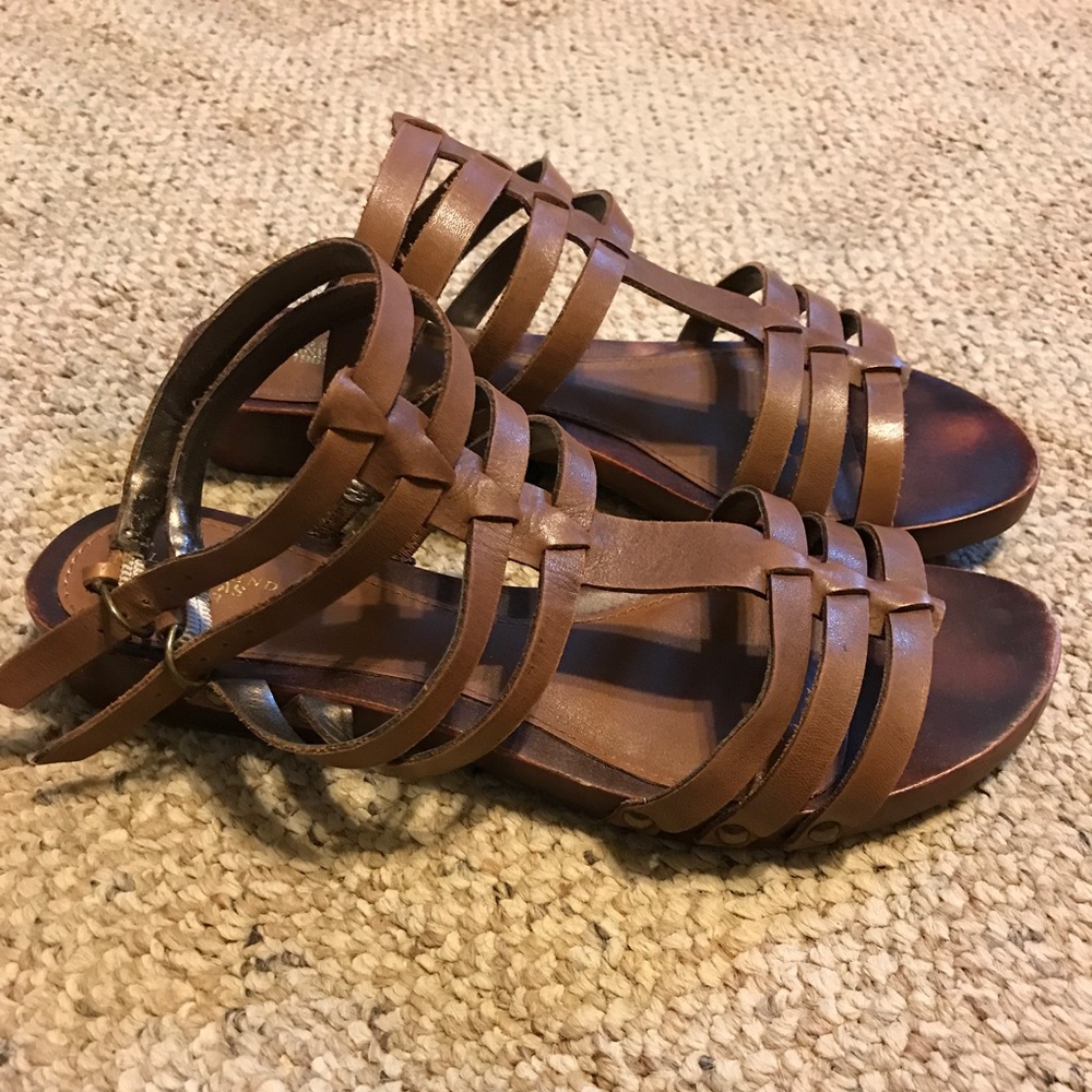 Lands End Canvas 1963 Wooden Sandals