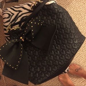 Black Betsey Johnson purse