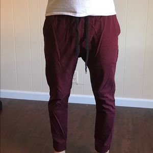 Burgundy joggers forever 21 men joggers