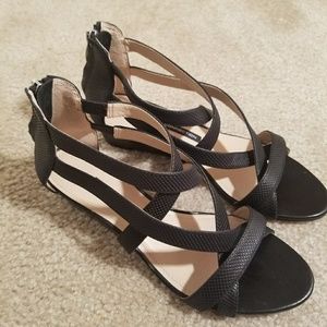 French Connection Black Sandals, Size 7.5