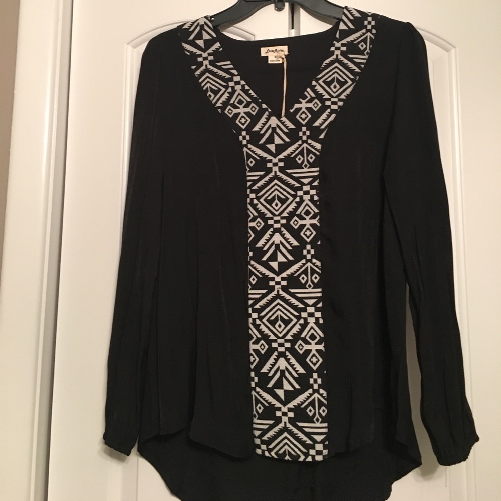 Love Riche long sleeve tribal pattern top. New!
