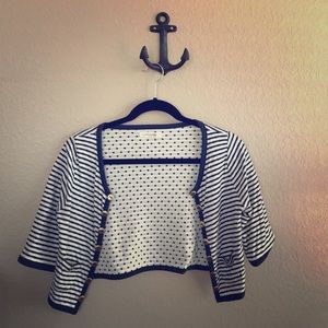 Anthropologie Pilcro cropped knit cardigan.