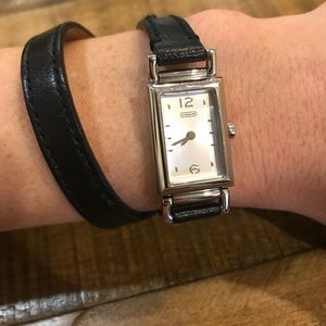 COACH - wrap around leather watch