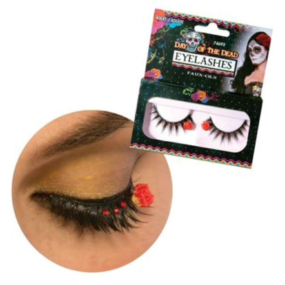 Day of the Dead Rose Fashion False Eyelashes