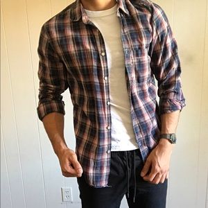 Casual striped button down.