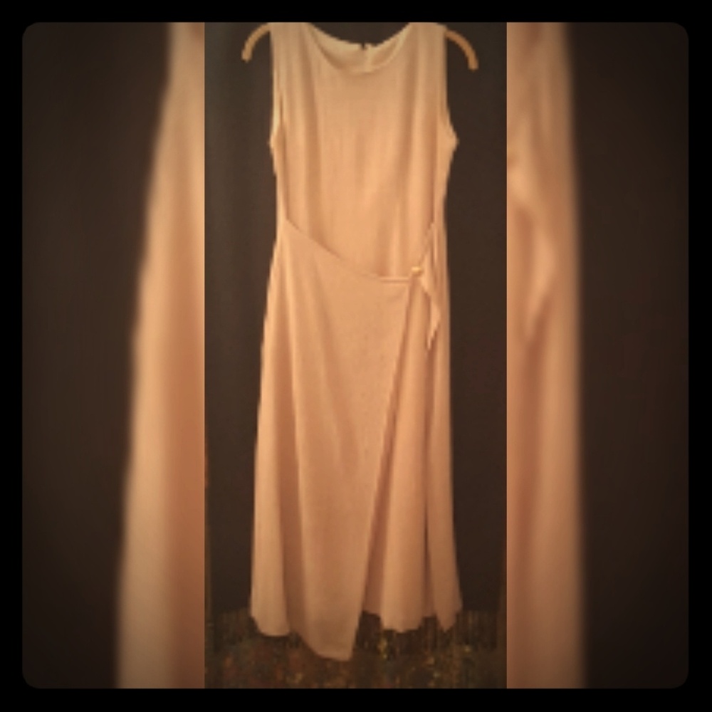 Maxi Dress, Crinkle Cotton, Cream, Small