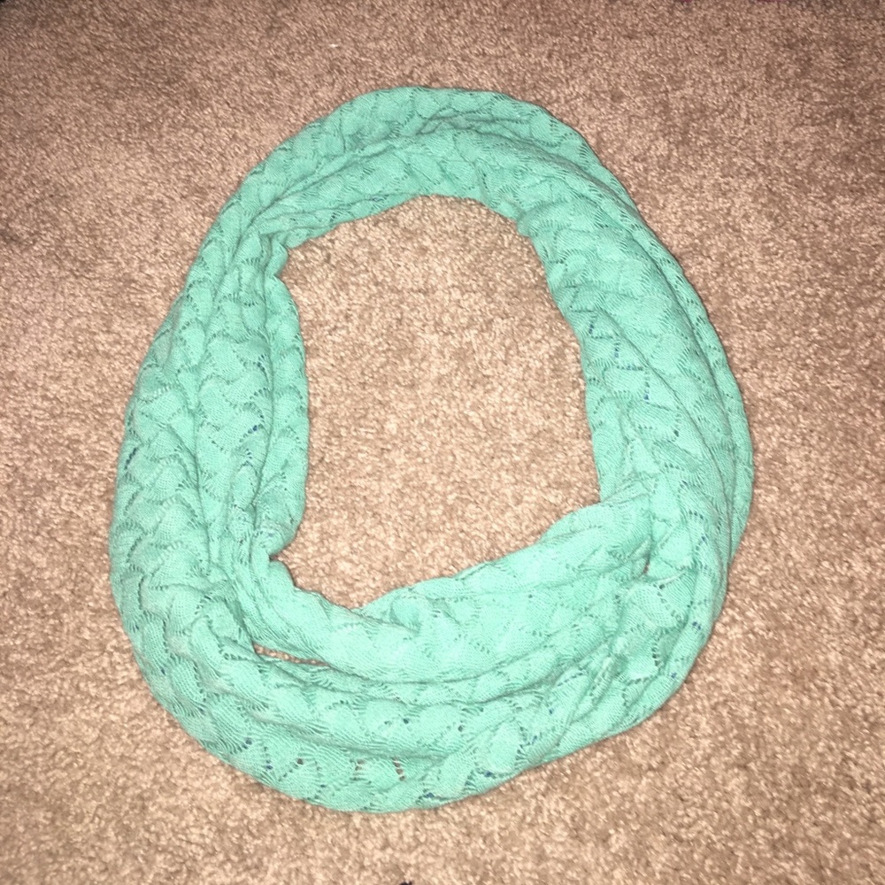 Teal infinity scarf