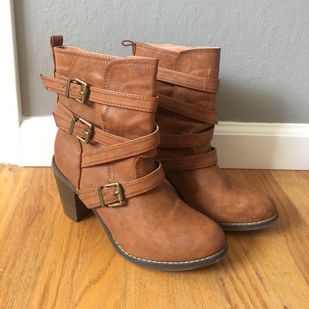 Brown booties