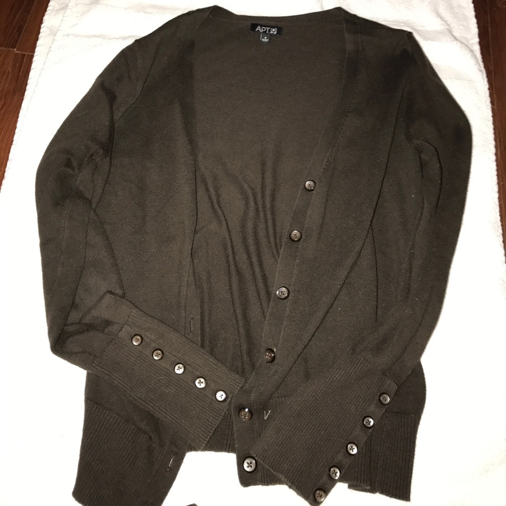 Brown cardigan