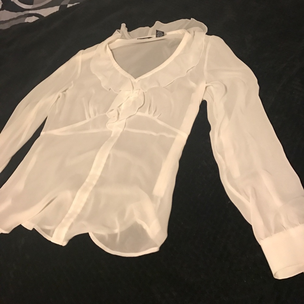 Sexy sheer White top