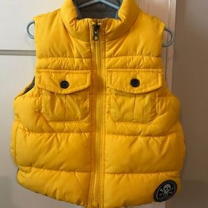 babyGap Yellow Puffer Vest 2T