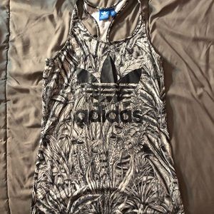 Adidas leaf patterned shirt