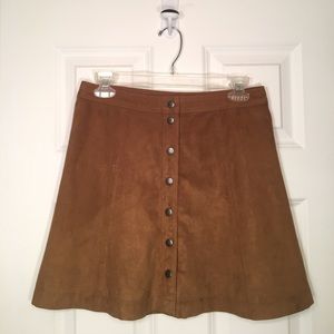 🍁 HARVEST SALE 🍁 Tan Suede Skirt