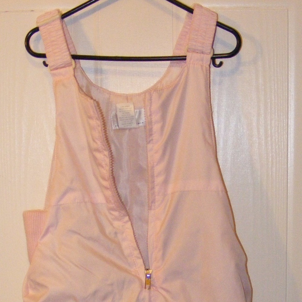 Girls Pink Insulated Bib Pant