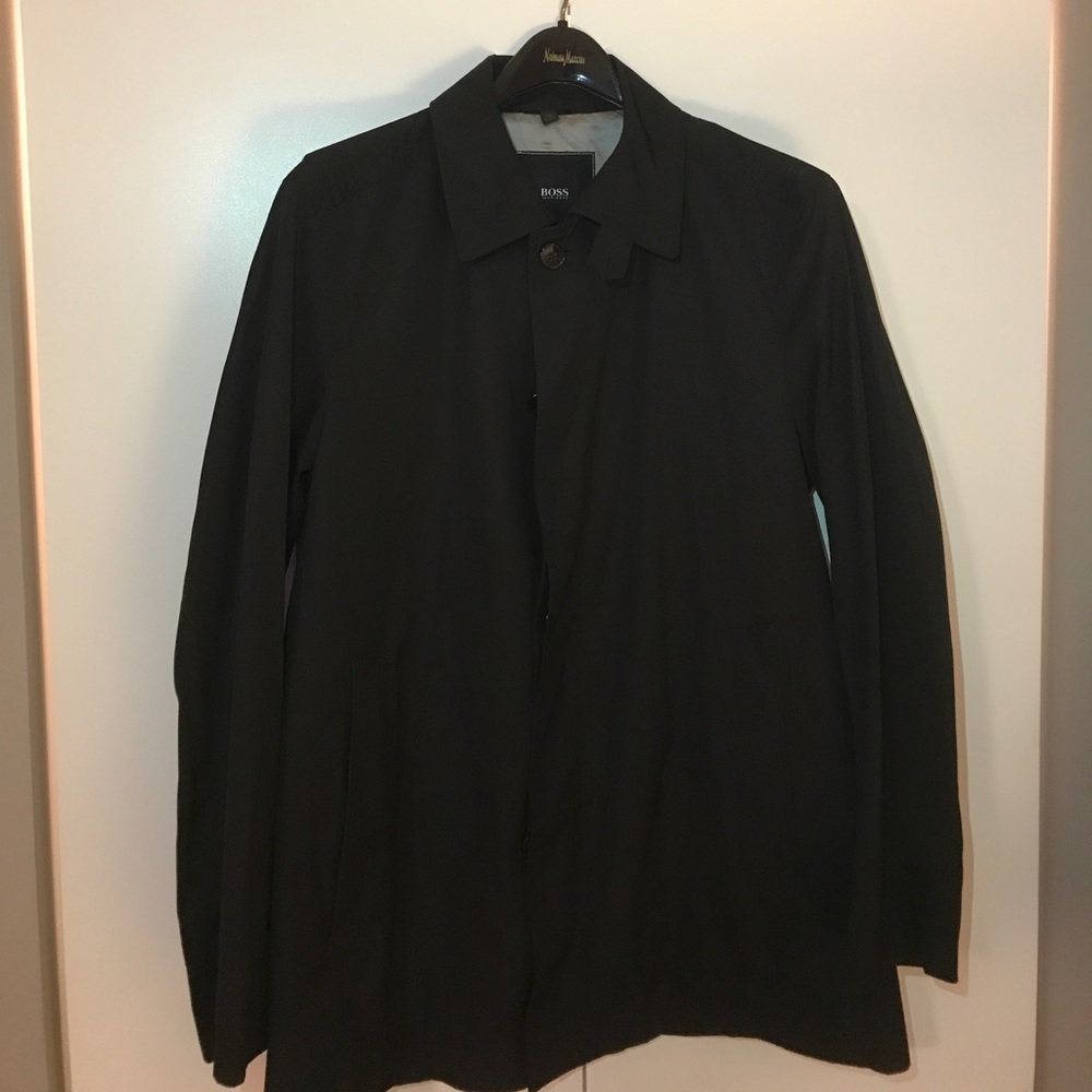 Hugo Boss black lightweight trench coat