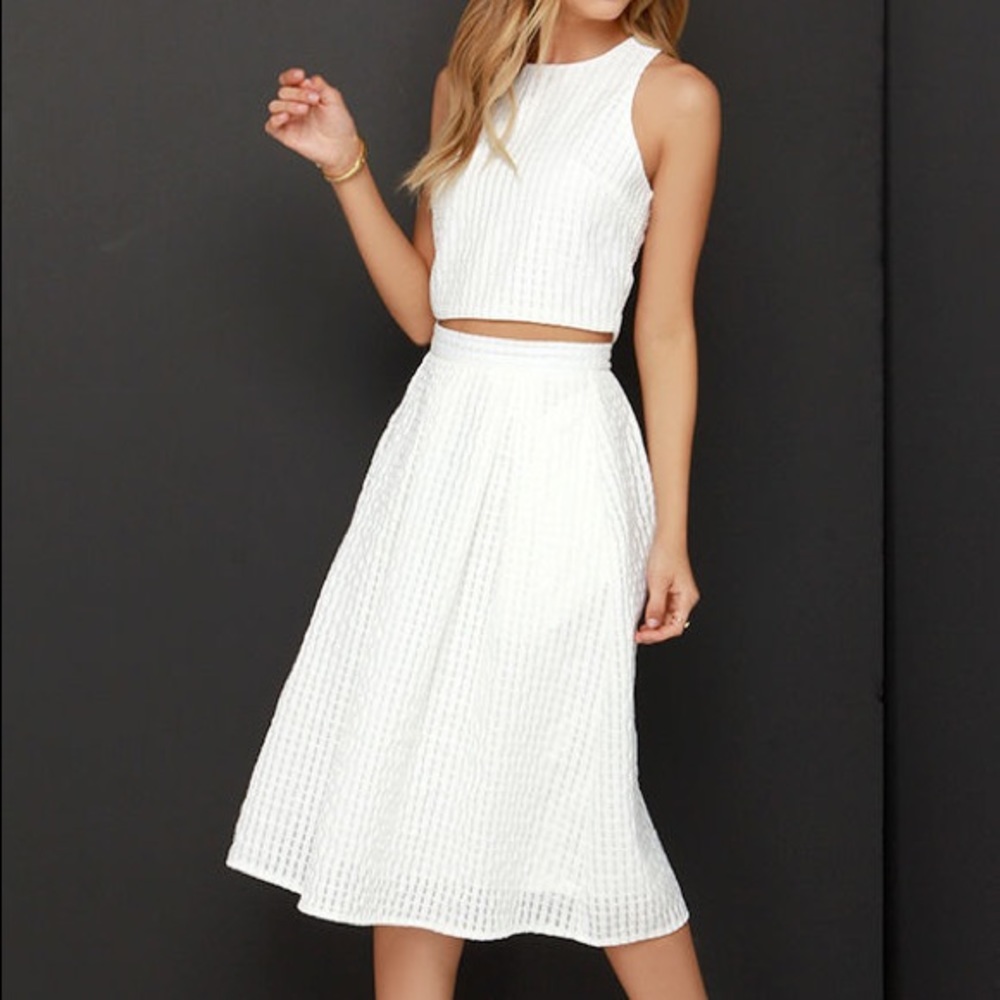 Lulu's Sweet Sorbet Two-Piece Midi Dress
