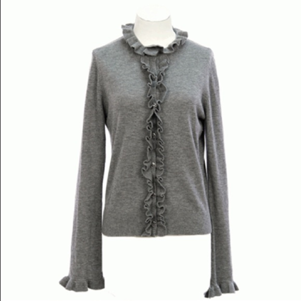 Tory Burch Ruffle Cardigan