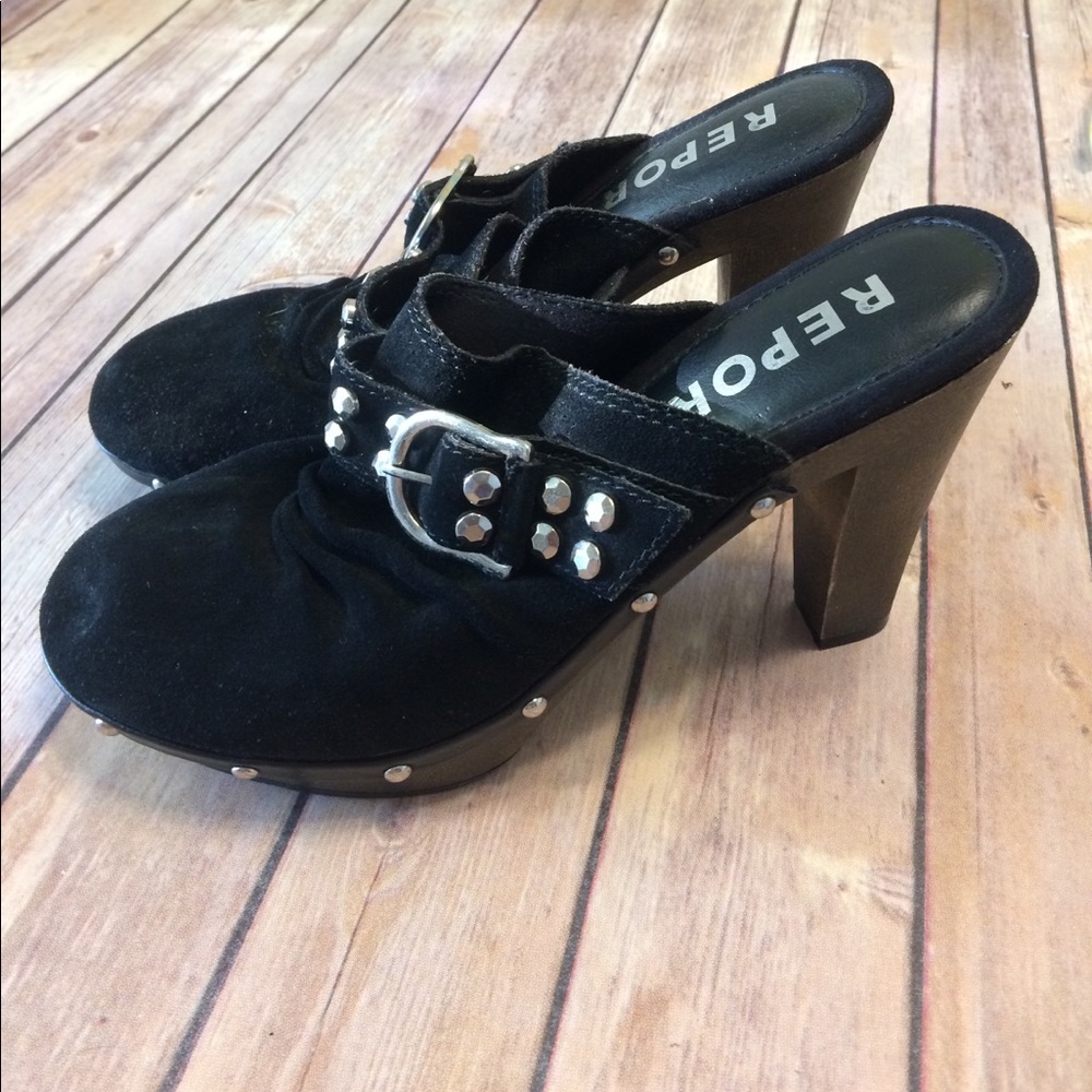 Report suede heels
