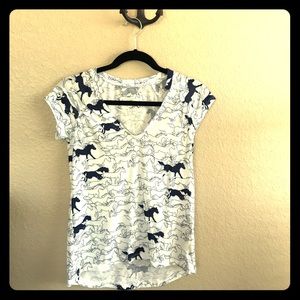 Anthropologie knit rayon/cotton tee. Size XS.