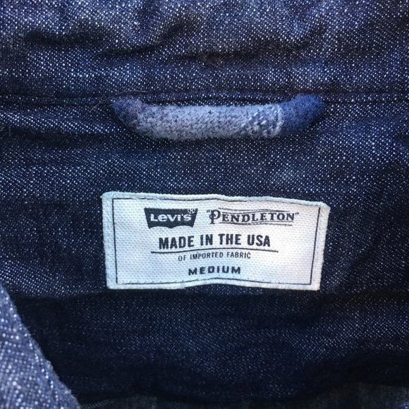 Levi's Pendleton men's denim shirt Indian print - Picture 4 of 7