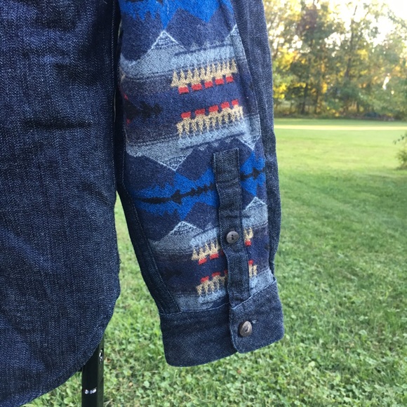 Levi's Pendleton men's denim shirt Indian print - Picture 5 of 7