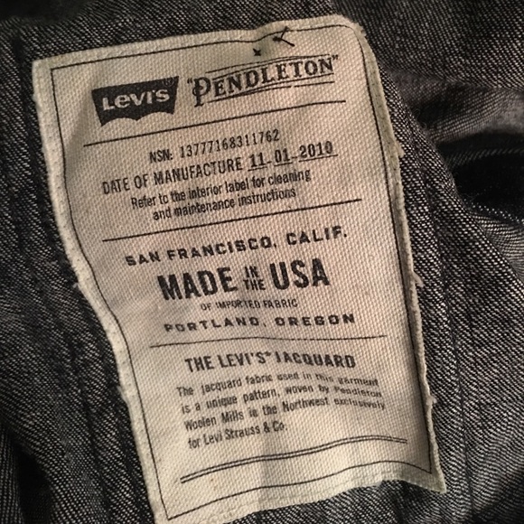 Levi's Pendleton men's denim shirt Indian print - Picture 7 of 7