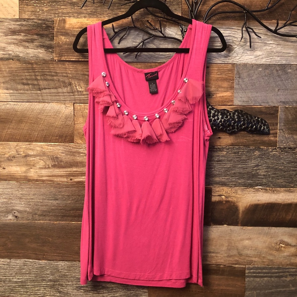 🎯 TORRID tank with jeweled scoop neckline
