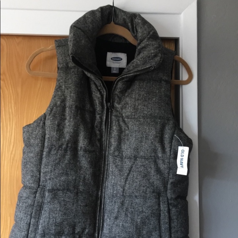 Gray/black old navy vest. J crew inspired piece