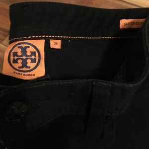 Black Tory Burch skinny jeans