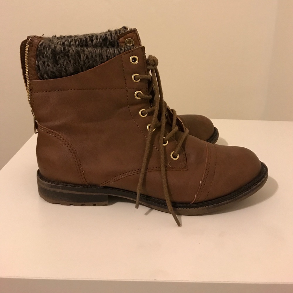 Brown booties