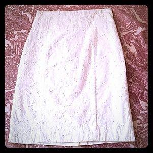 White pencil skirt